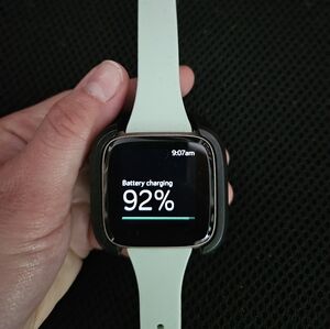 Fitbit Versa with accessories